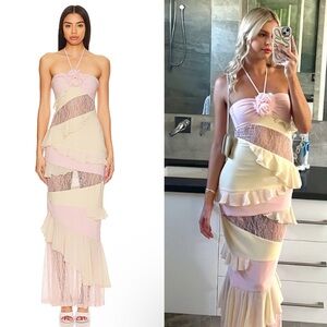 Lovers and Friends Margo Gown in Light Blush Neutral Size Small NEW! With tags!